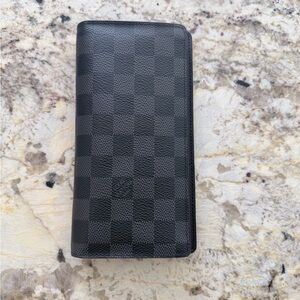 Louis Vuitton Black Checkered Wallet